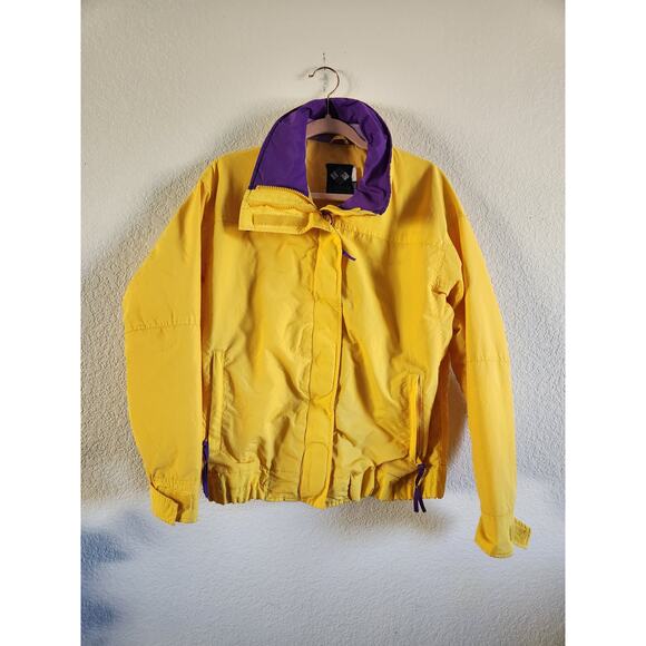 Vintage Columbia Womens Bugaboo Yellow & Purple Winter Jacket-Lg - Picture 2 of 9